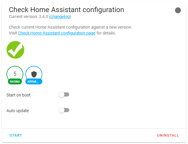 Installing Check Home Assistant Configuration