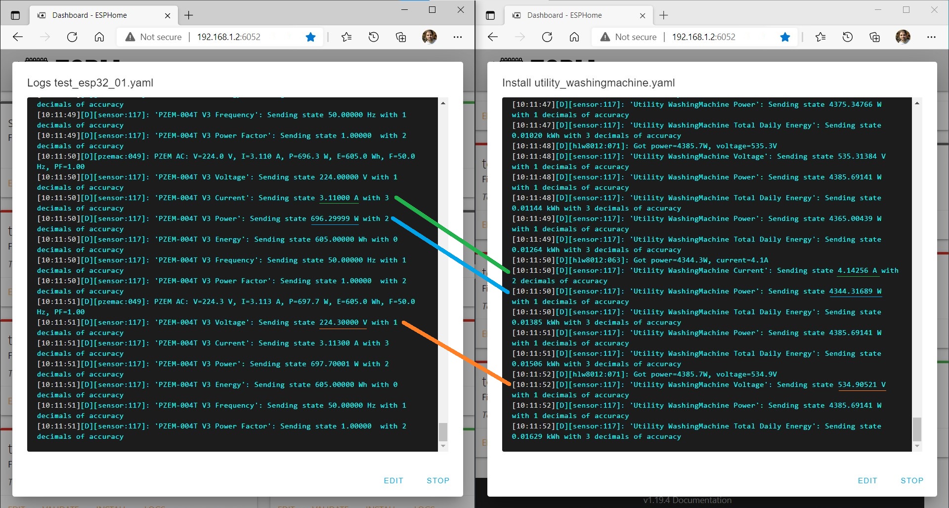 Comparison of references in ESPHome