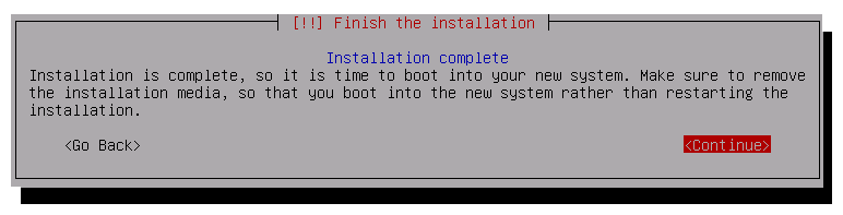 Installation complete