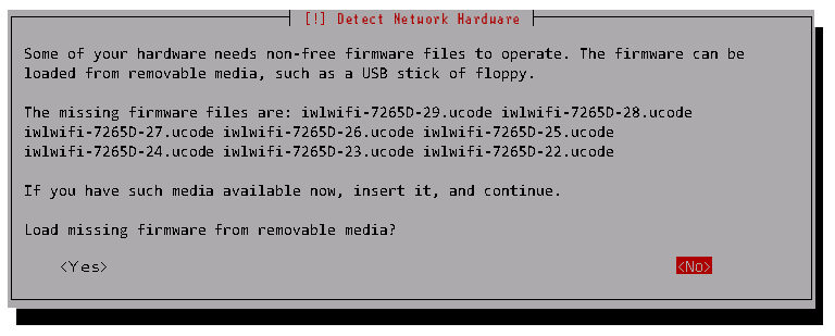 Network hardware error