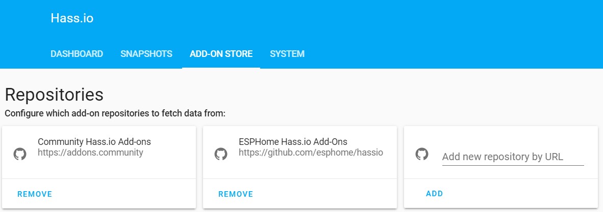Include ESPHome repository in Hass.io