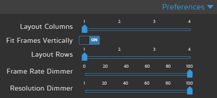 motionEyeOS interface settings