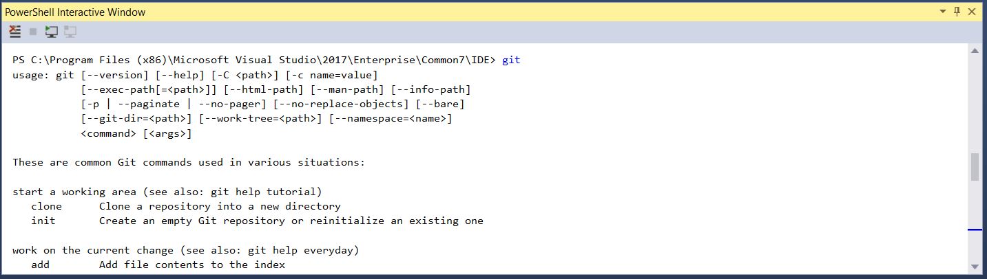 PowerShell Interactive Window