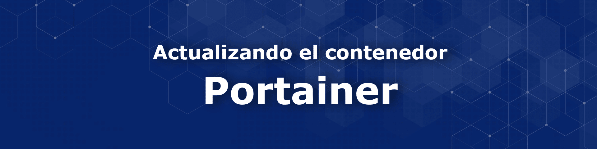 Actualización del contenedor Portainer