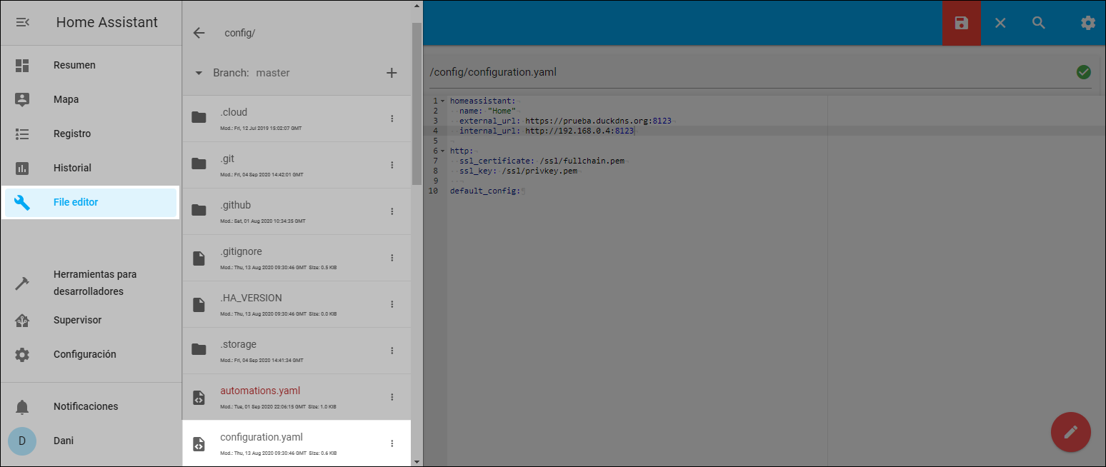 Configurator - configuration.yaml