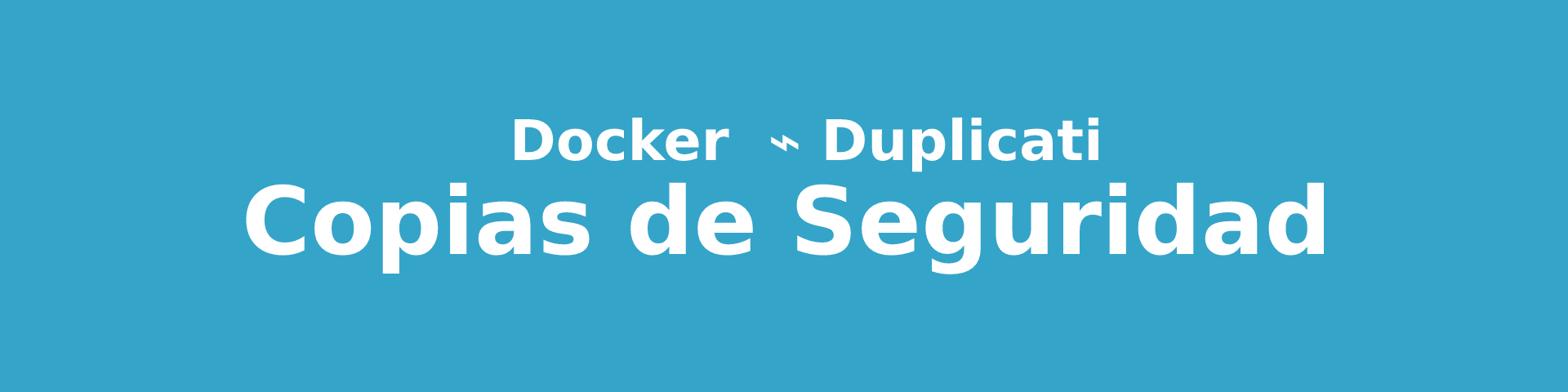 Copias de Seguridad para con Docker