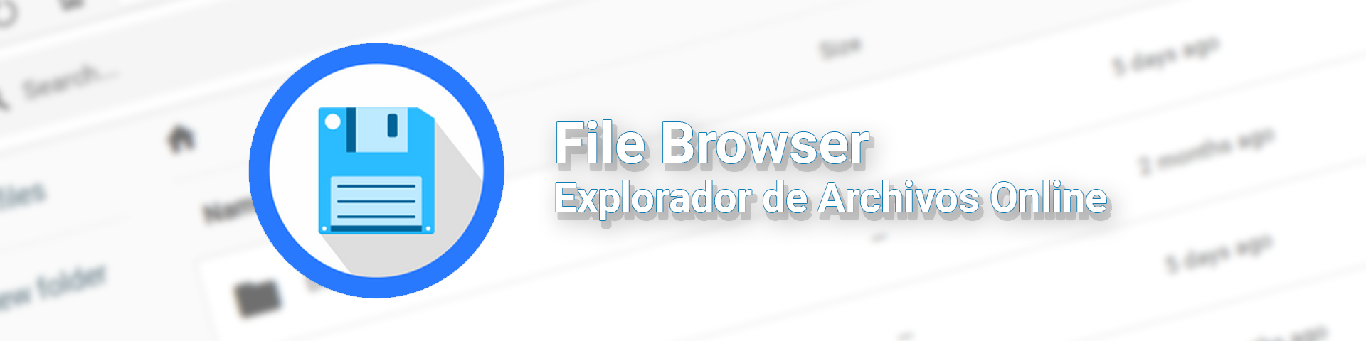 Explorador de archivos online para tu servidor