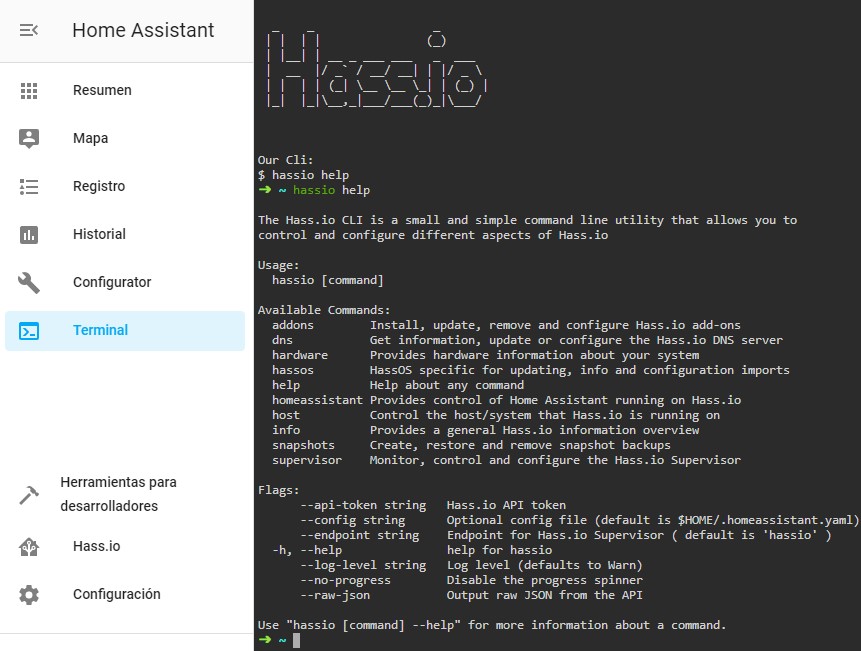 Hassio Terminal Web